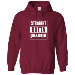 Straight Outta Quarantine Unisex Classic Kids And Adults Pullover Hoodie									 									 									